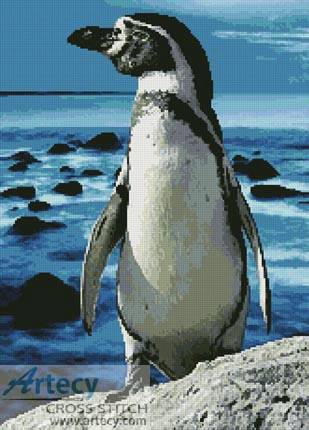 cross stitch pattern Penguin Photo