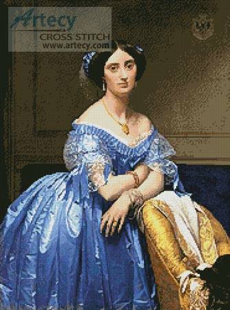 cross stitch pattern Princess Albert de Broglie