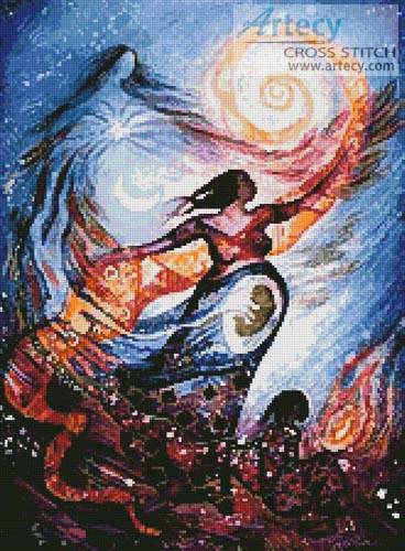 cross stitch pattern Quickening