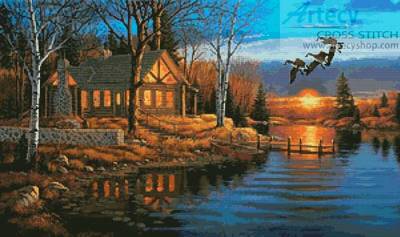 cross stitch pattern Rest Stop