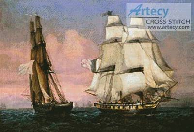 cross stitch pattern Return of Napoleon from Elba