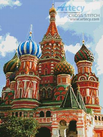 cross stitch pattern Saint Basil's Cathedral 2