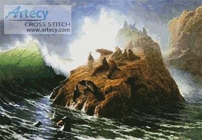 cross stitch pattern Seal Rock