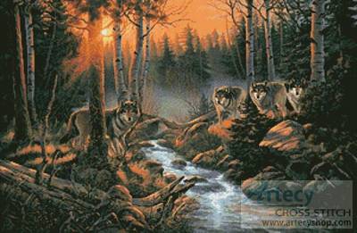 cross stitch pattern Shadow of the Forest