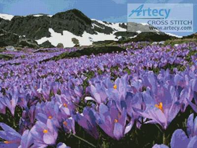 cross stitch pattern Spring Flowers