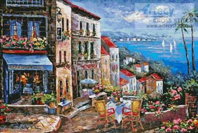 cross stitch pattern Sunday Afternoon Painting