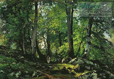 cross stitch pattern Swiss Forest