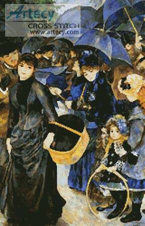 cross stitch pattern The Umbrellas