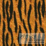 cross stitch pattern Tiger Cushion