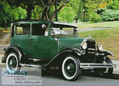 cross stitch pattern Vintage Car 4