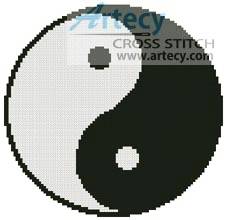 cross stitch pattern Yin and Yang