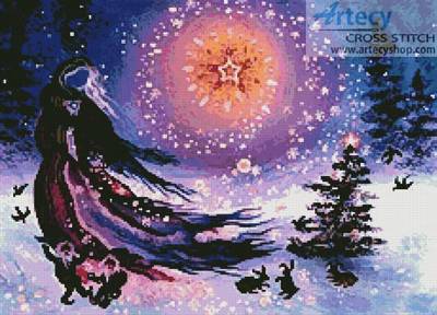 cross stitch pattern Yuletide