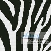 cross stitch pattern Zebra Cushion