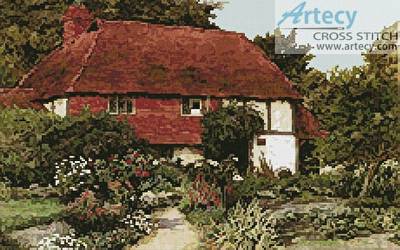 cross stitch pattern A Cottage Garden