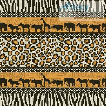 cross stitch pattern African Cushion