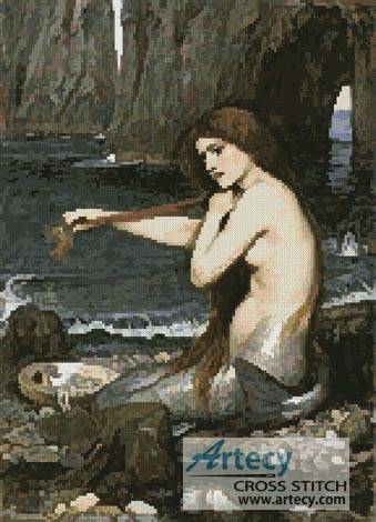cross stitch pattern A Mermaid