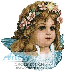 cross stitch pattern Angel Girl