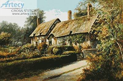 cross stitch pattern Anne Hathaway's Cottage