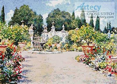 cross stitch pattern An Italian Garden