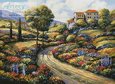 cross stitch pattern The Villa B