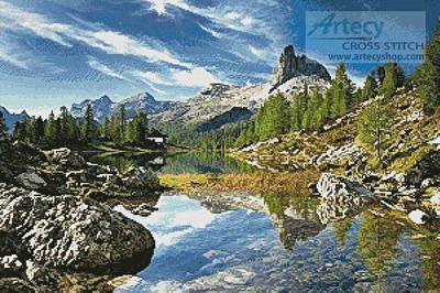 cross stitch pattern Cadore, Italy