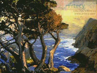 cross stitch pattern A Cool Fog Drifting