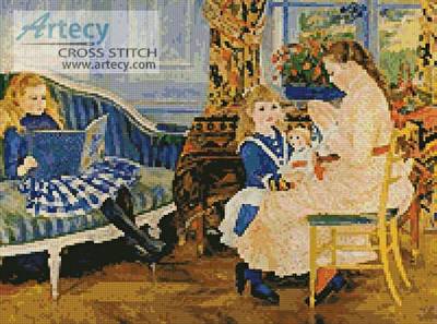 cross stitch pattern Childrens afternoon at Wargemont