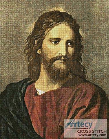 cross stitch pattern Christ at 33