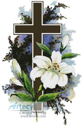 cross stitch pattern Easter Cross 2
