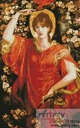 cross stitch pattern A Vision of Fiammetta
