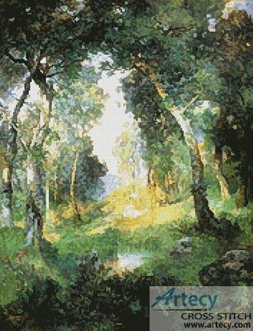 cross stitch pattern Forest Glade