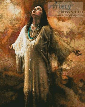 cross stitch pattern Free Spirit