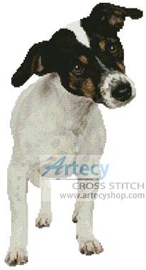 cross stitch pattern Fox Terrier Puppy