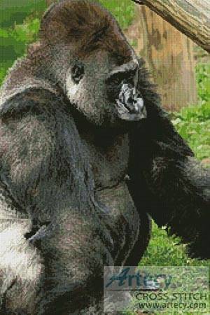 cross stitch pattern Gorilla 2