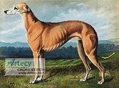 cross stitch pattern Greyhound