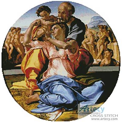 cross stitch pattern The Holy Family