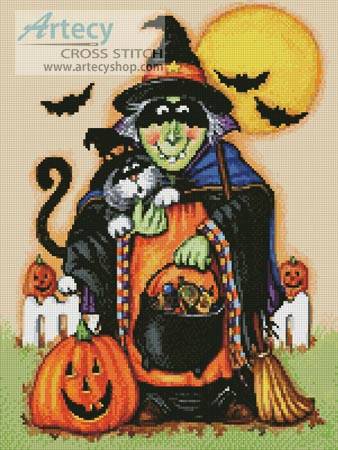 cross stitch pattern Hocus Pocus Halloween