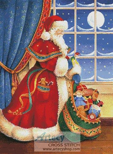 cross stitch pattern Christmas Delivery