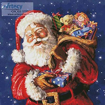 cross stitch pattern Jolly Old St. Nick