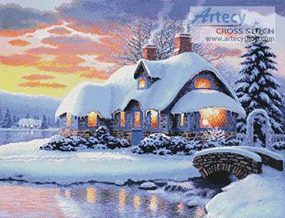 cross stitch pattern Winter Serenity