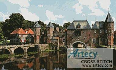cross stitch pattern Koppelpoort - Amersfoot, Amsterdam