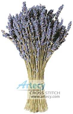 cross stitch pattern Lavender Bunch