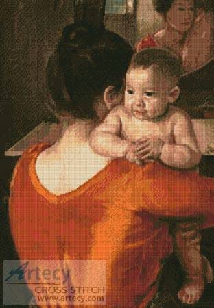 cross stitch pattern Mother and Child 4