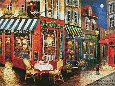 cross stitch pattern Midnight Rendezvous