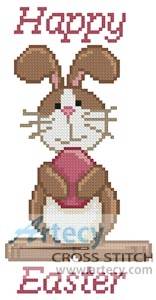 cross stitch pattern Mini Happy Easter 2