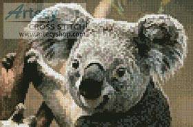 cross stitch pattern Mini Koala Portrait