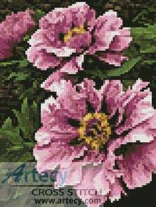 cross stitch pattern Mini Pink Petals