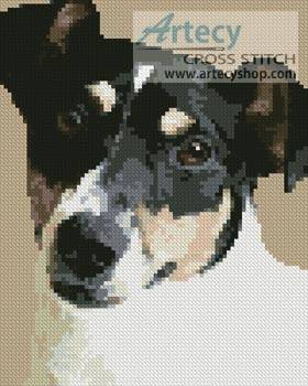 cross stitch pattern Mini Fox Terrier 2
