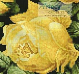 cross stitch pattern Mini Rosa Sulfurea