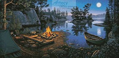 cross stitch pattern Moonlight Bay